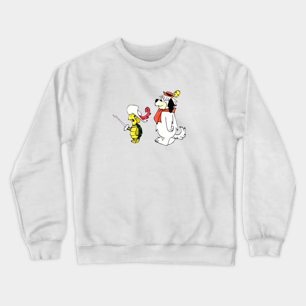 Touché Turtle and Dum Dum, Cartoon Series, Hanna-Barbera Crewneck Sweatshirt by RainbowRetro